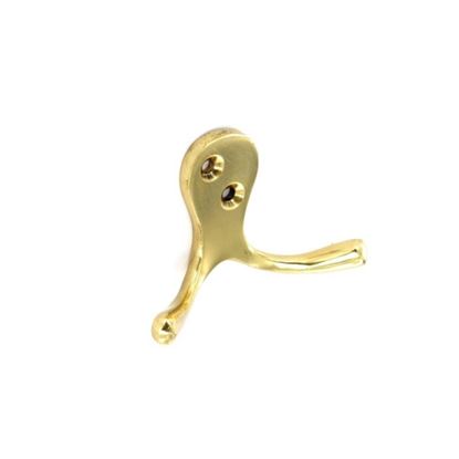 Securit-Brass-Double-Robe-Hook
