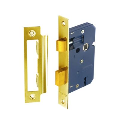 Securit-3-Lever-Sashlock-Brass-Plated-with-2-Keys