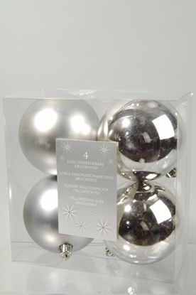 Kaemingk-Plain-Shatterproof-Baubles-Pack-4