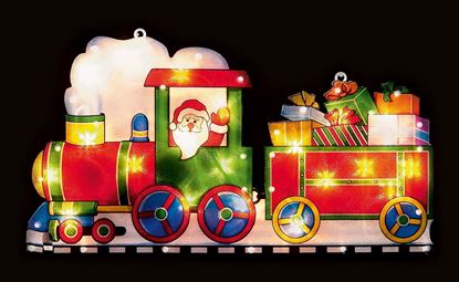 Premier-Santa-In-Train-With-Gifts-Silhouette