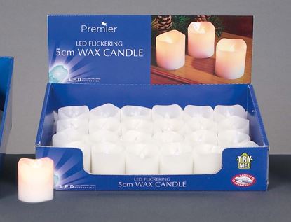 Premier-Cream-Flicker-Wax-Candle