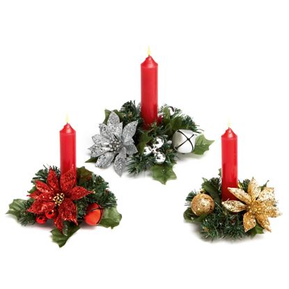 Premier-Glitter-Poinsettia-Candle-Ring