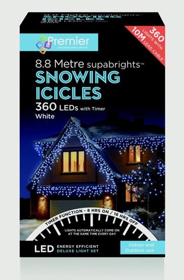 Premier-Snowing-Icicles-With-Timer-White