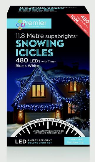 Premier-Snowing-Icicles-With-Timer-Blue--White