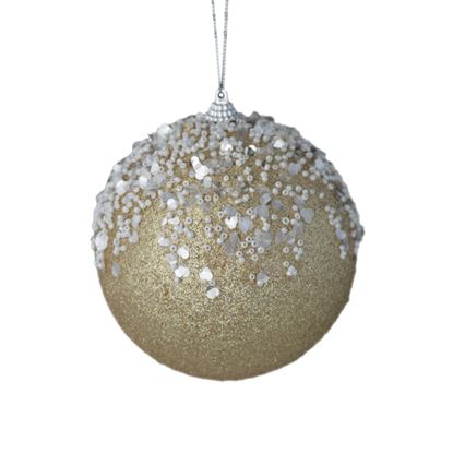 Davies-Products-12cm-Bead-Frost-Bauble