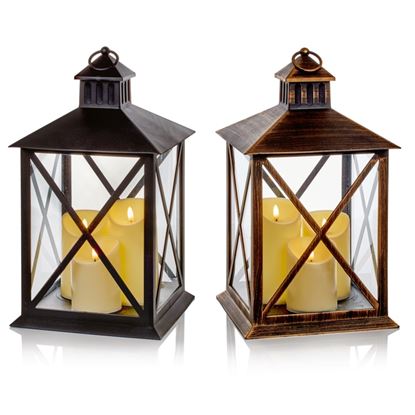 Premier-Lantern-With-3-Flickabright-Candles