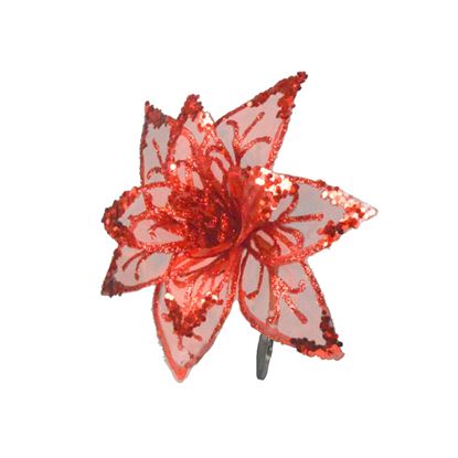 Davies-Products-Clip-On-Sheer--Glitter-Flower