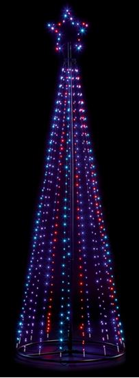 Premier-Black-Pyramid-Tree-595-Rainbow-LEDs