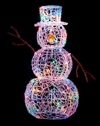 Premier-Multi-Action-Lit-Snowman-90cm