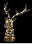 Premier-Lit-Stags-Head-Silver-30-Warm-White-LEDs