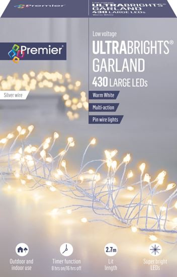 Premier-Multi-Action-Ultra-Brights-Silver-Garland