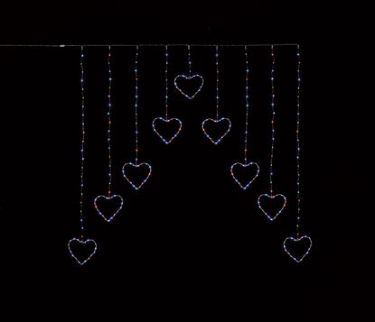 Premier-Heart-Shape-V-Curtain-Rainbow-LED