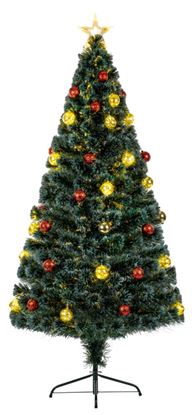 Premier-Green-Fibre-Optic-Tree-With-Pin-Wire-LED-Baubles