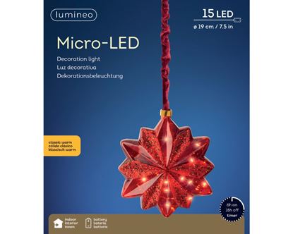 Lumineo-Micro-LED-Star-Christmas-Red