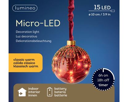 Lumineo-Micro-LED-Ball-Christmas-Red