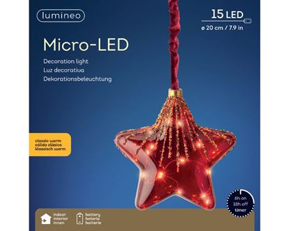 Lumineo-Micro-LED-Star-Christmas-Red