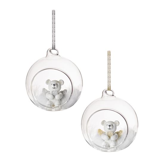 Premier-Open-Glass-Bauble-Teddy-Gold-Silver-Wing