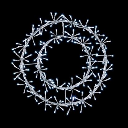 Premier-Silver-Wreath-Cluster-White-LED