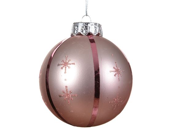 Kaemingk-Shatterproof-Matt-Bauble-With-Snowflake-8cm