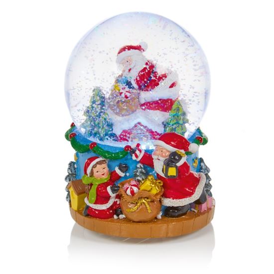 Premier-Santa--Chimney-Lit-Musical-Waterglobe