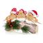 Premier-Birds-In-Santa-Hat-On-Log-Ornament