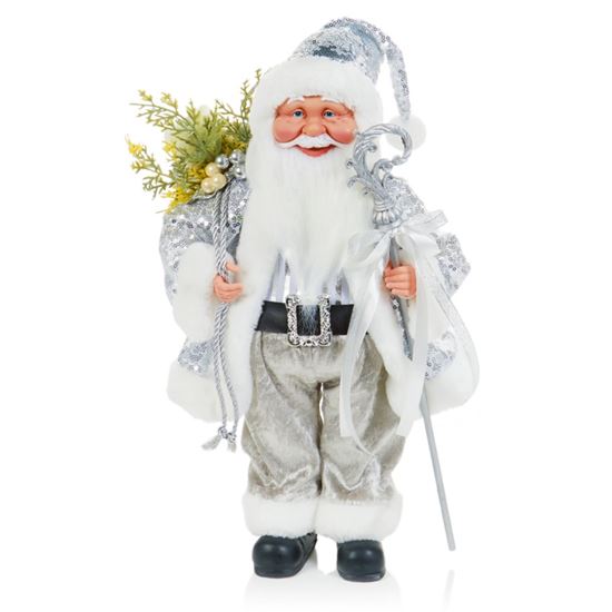 Premier-Silver-Plush-Santa