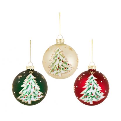 Premier-Glass-Bauble-With-Christmas-Tree