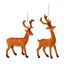 Premier-Flock-Stag-Hanging-Decoration-Assorted