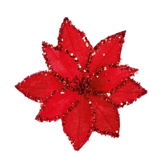 Premier-Beaded-Poinsettia-On-Clip