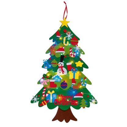 Premier-DIY-Felt-Tree-With-Decorations--Lights