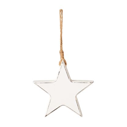 Premier-White-Wood-Star-Hanging-Decoration