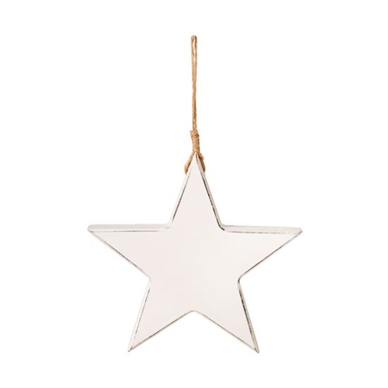 Premier-White-Wood-Star-Hanging-Decoration