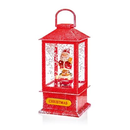 Premier-Lit-Red-Musical-Snowing-Lantern