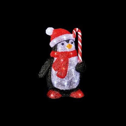 Premier-Acrylic-Penguin-With-Candy--30-White-LEDs