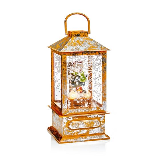 Premier-Lit-Gold-Musical-Snowing-Lantern