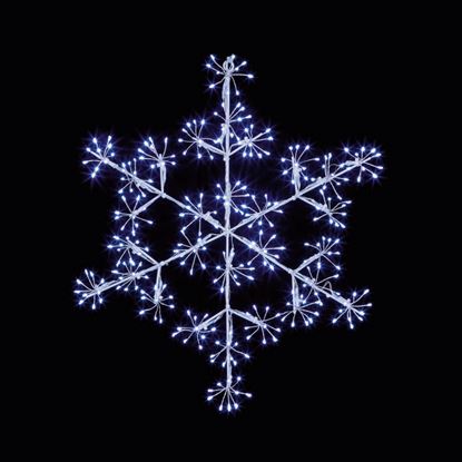 Premier-Silver-Snowflake-With-White-LEDs