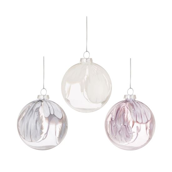 Premier-Lilac-Marbled-Bauble-Assorted