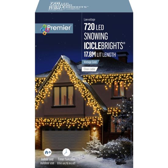 Premier-720-LED-Snowing-Icicles-With-Timer