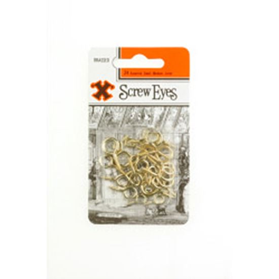 X-Screw-Eyes---Brass-Plated-Blister-Pack