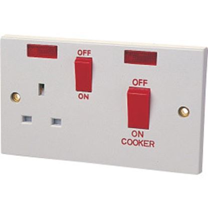 Dencon-45A-Cooker-Panel-with-13A-Socket-and-Pilot-Lamp-to-BS4177