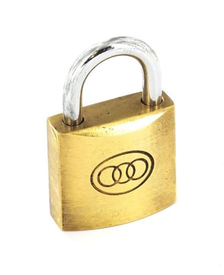 Securit-Tricircle-Brass-Padlock