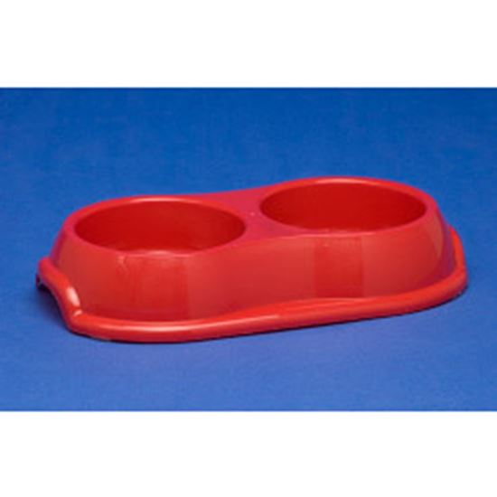 Whitefurze-32cm-Double-Pet-Bowl