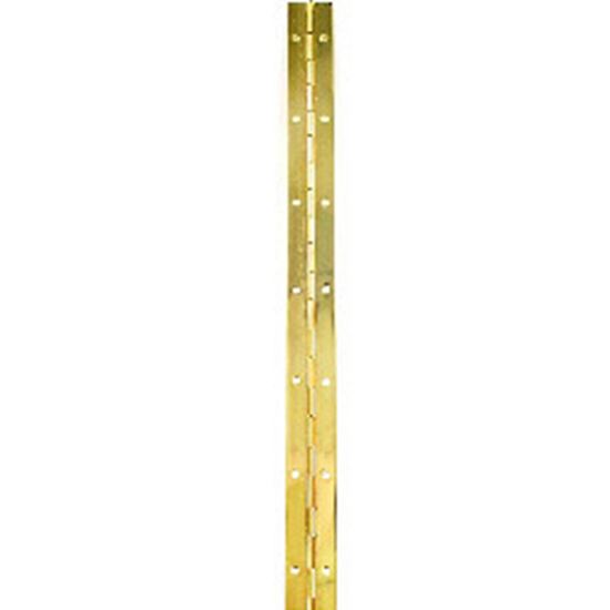 Securit-Piano-Hinge-Brass-Plated-Priced-Per-Length