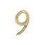 Securit-Brass-Numeral-No9