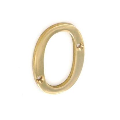 Securit-Brass-Numeral-No0