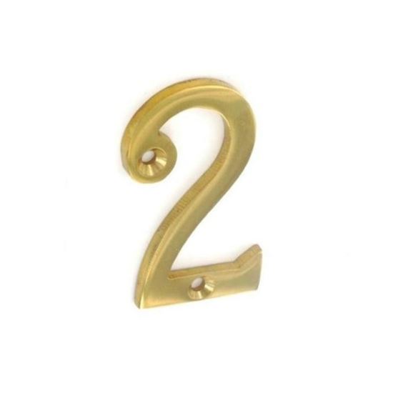 Securit-Brass-Numeral-No2