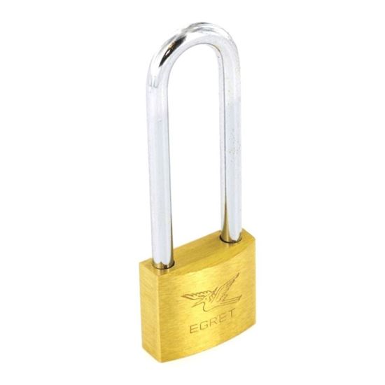 Securit-Egret-Long-Shackle-Brass-Padlock