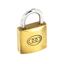 Securit-Tricircle-Brass-Padlock