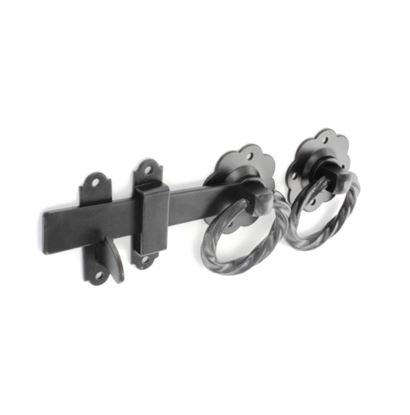 Securit-Twisted-Ring-Gate-Latch-Black