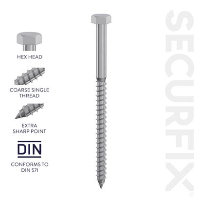 Securfix-Coach-Screws-DIN571-M6-x-50mm